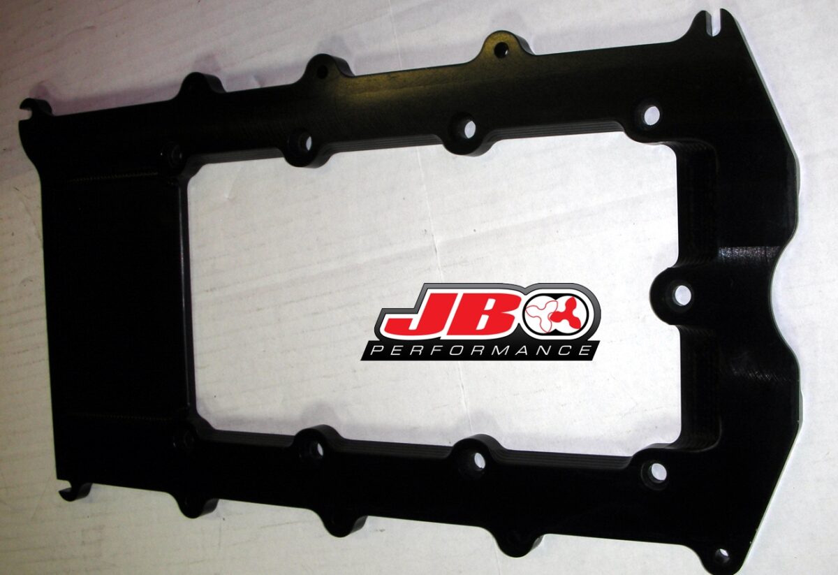 Black automotive part with JB Performance logo.