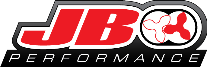 JBO Performance logo with red accents.
